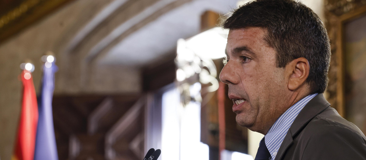 Imagen del presidente de la Generalitat Valenciana, Carlos Mazón