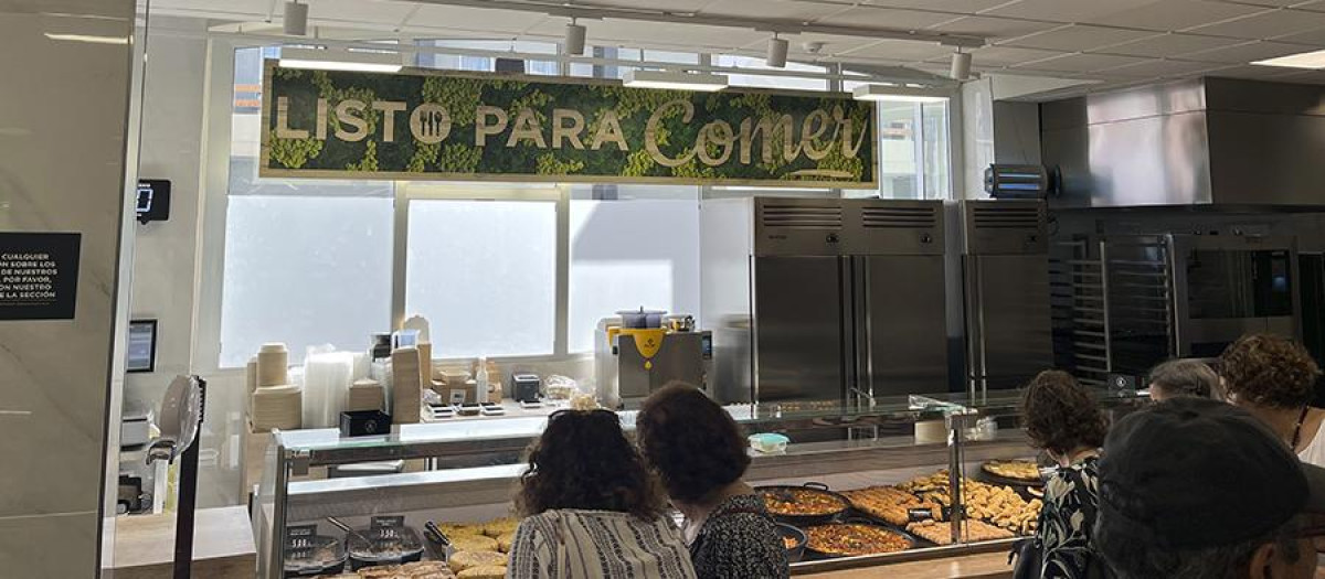 Imagen de la sección de Listo para Comer tomada en un supermercado de Mercadona