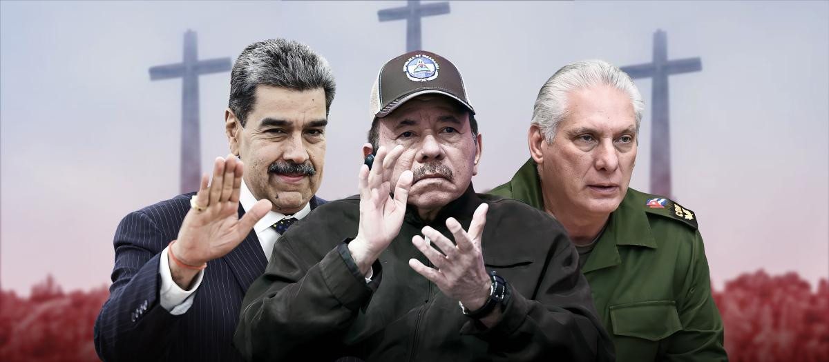 Nicolás Maduro, Daniel Ortega, Miguel Díaz-Canel