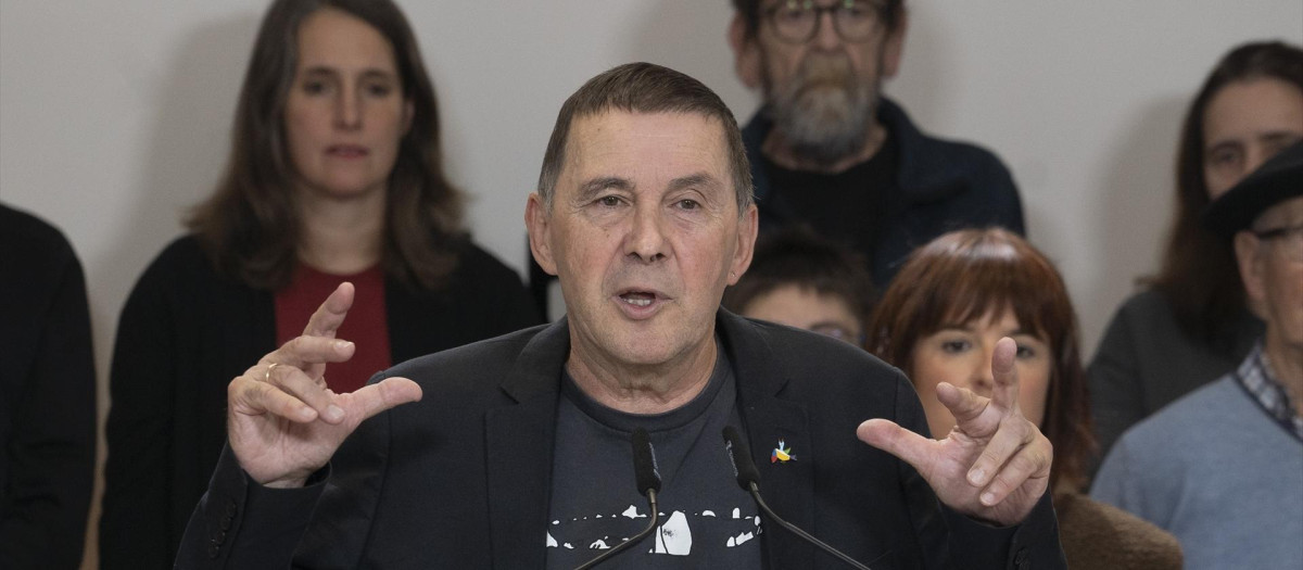 El líder de Bildu, Arnaldo Otegi, este domingo