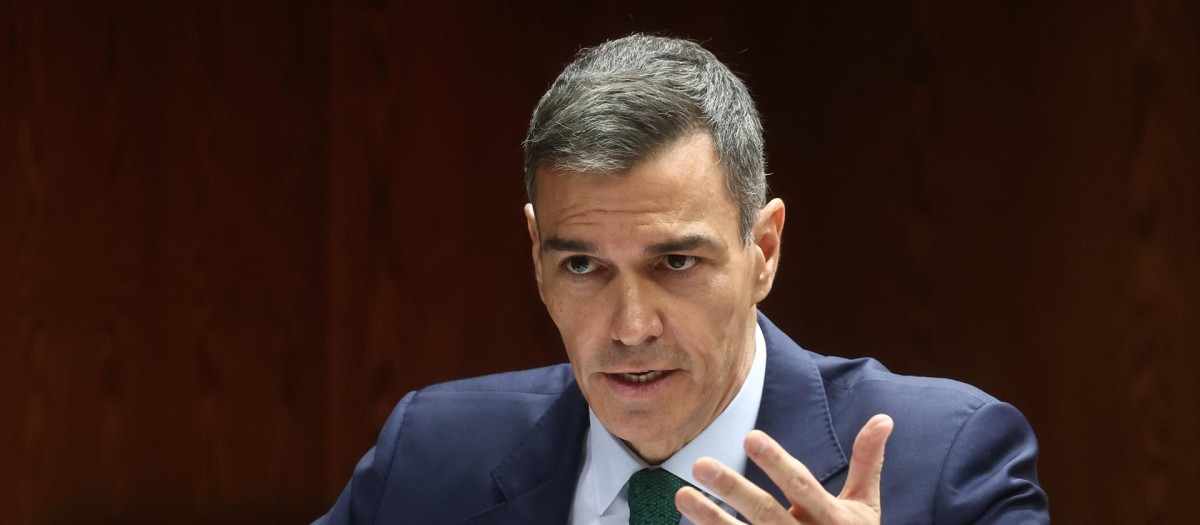 El presidente del Gobierno, Pedro Sánchez, en la comisión de investigación sobre el caso PSOE