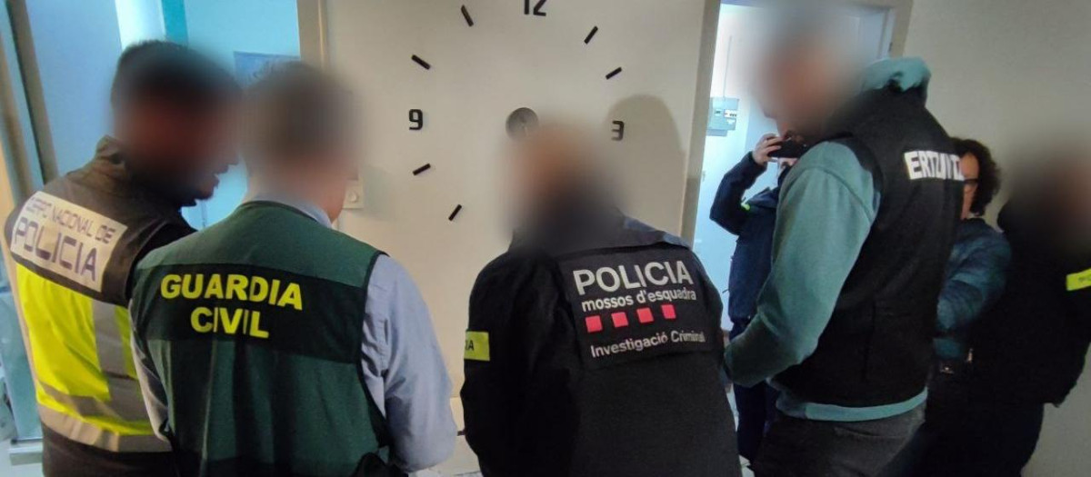 Imagen de agentes de los Mossos d'Esquadra, Ertzaintza, Guardia Civil y Policía Nacional