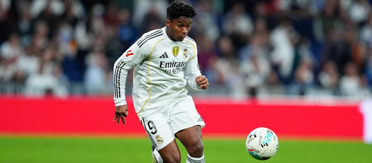 Endrick en un partido de LaLiga contra el Valencia en la jornada 11