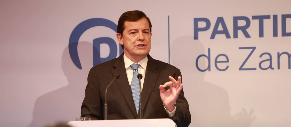 El Presidente del Partido Popular de Castilla y León, Alfonso Fernández Mañueco