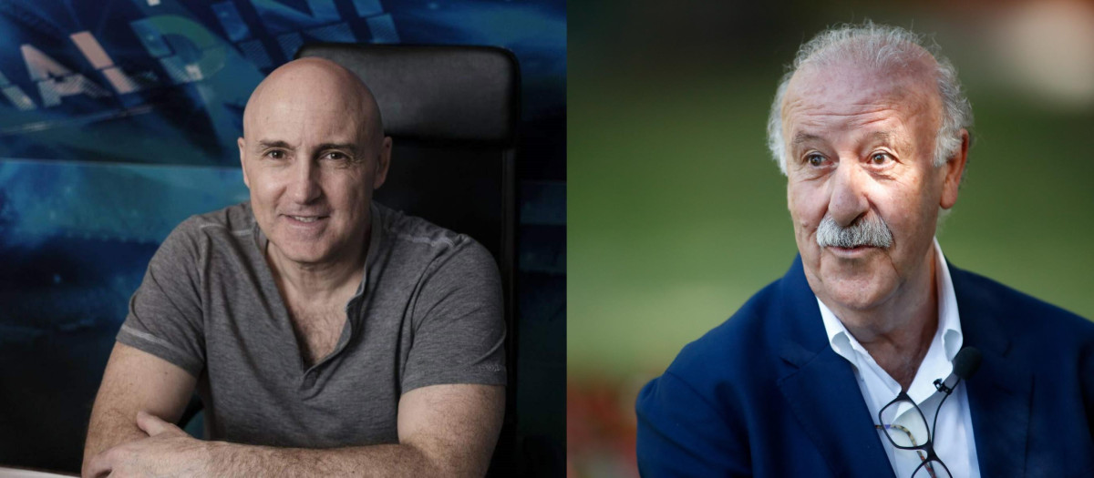 Julio Maldonado 'Maldini' y Vicente del Bosque