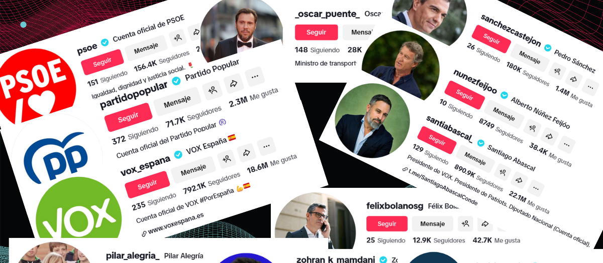 La presencia en TikTok de los políticos es abrumadora