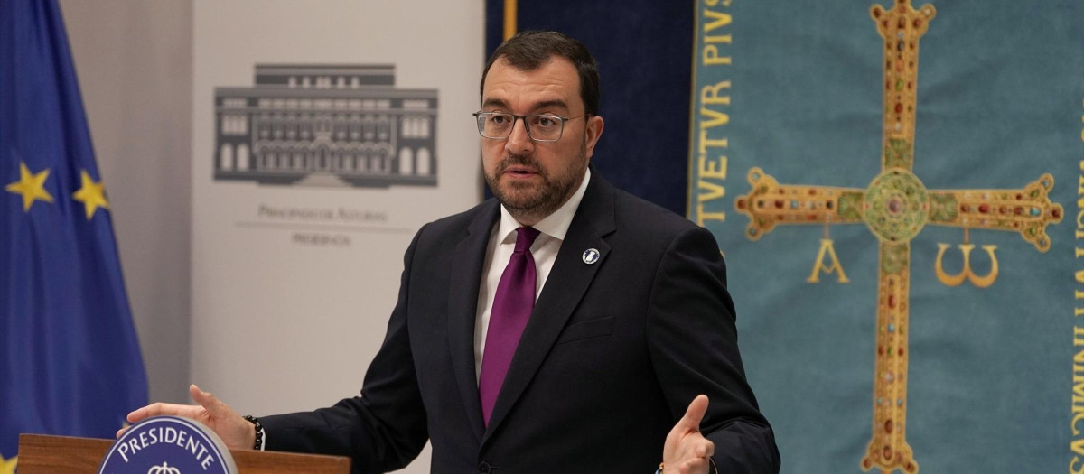 El presidente del Principado, Adrián Barbón, en una imagen de archivo