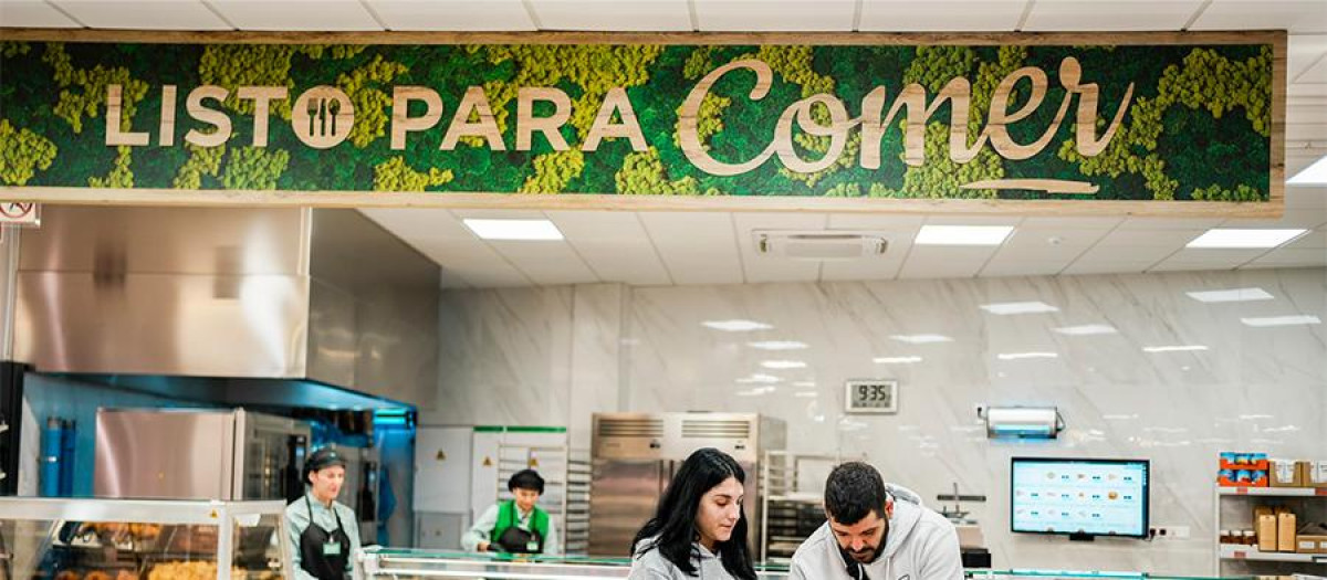 Imagen tomada en un supermercado de Mercadona