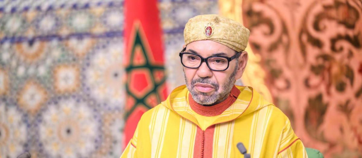 El Rey de Marruecos Mohamed VI durante un discurso el pasado 31 de octubre