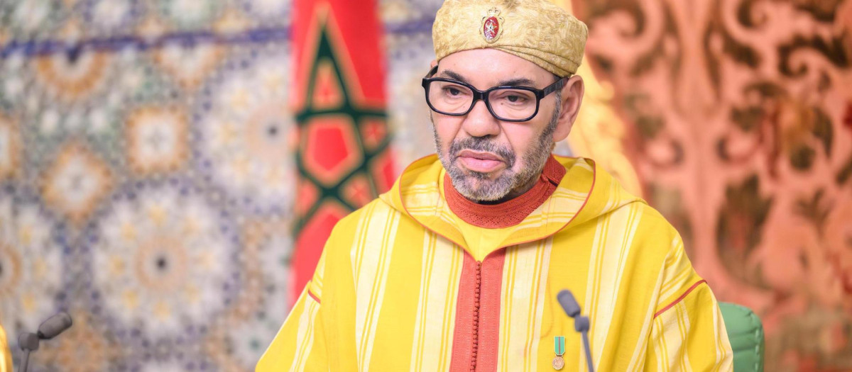 El Rey de Marruecos Mohamed VI durante un discurso el pasado 31 de octubre