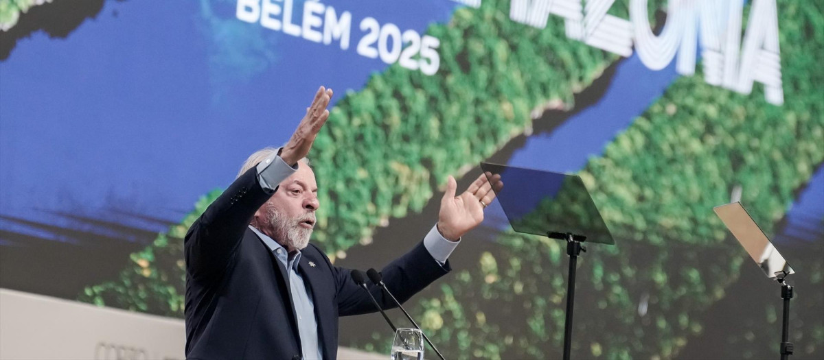 El presidente de Brasil, Lula da Silva, en la Cumbre del Clima