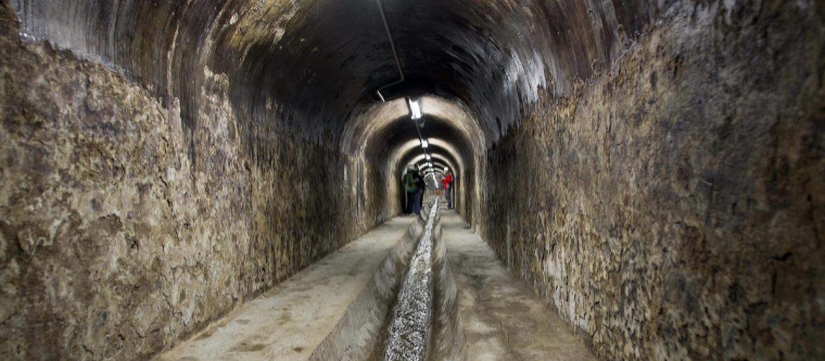 Vista de una de las alcantarillas de Barcelona
