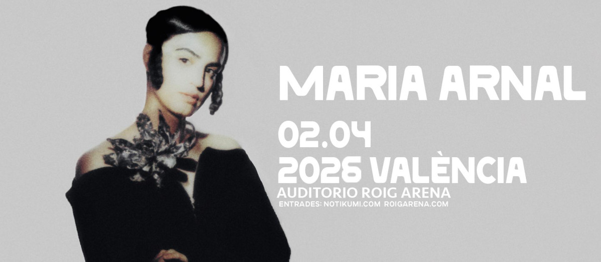 Imagen del cartel del concierto de María Arnal en Roig Arena