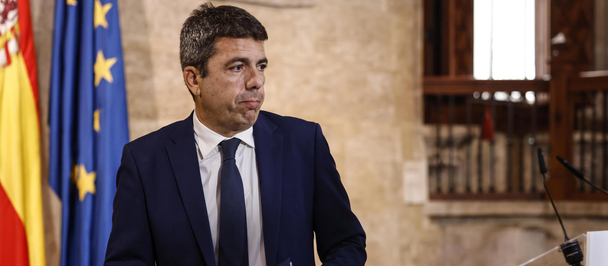 El presidente valenciano en funciones, Carlos Mazón