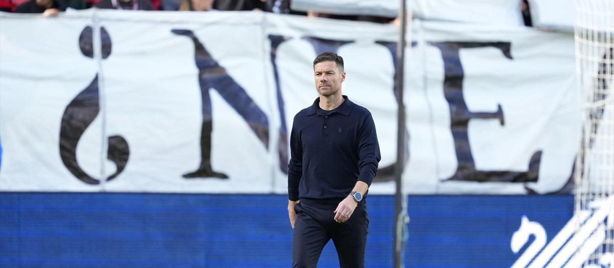 Xabi Alonso, en el partido del Real Madrid en Vallecas