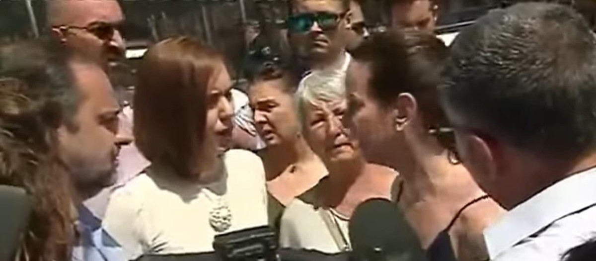 Imagen de Diana Morant y José Luis Ábalos en Gandía con Koldo en la parte posterior.