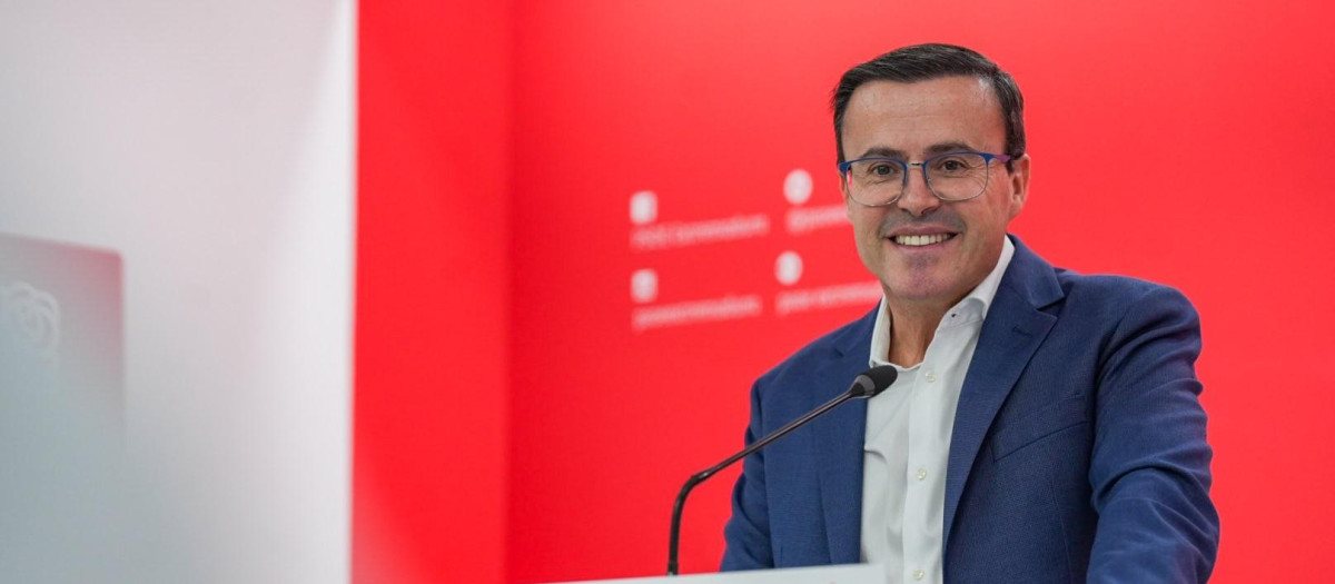 El secretario general del PSOE de Extremadura, Miguel Ángel Gallardo