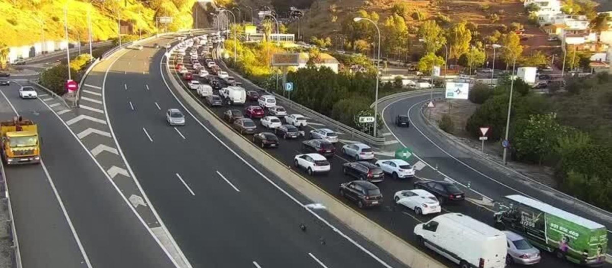 Nuevo atasco en la A-7 hacia la Axarquía