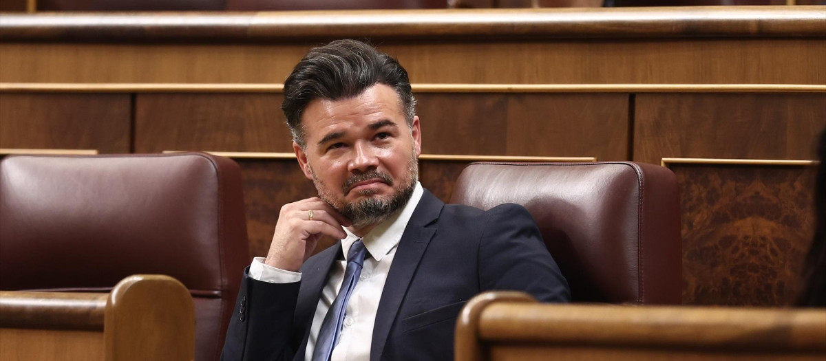 El portavoz de ERC, Gabriel Rufián, este miércoles