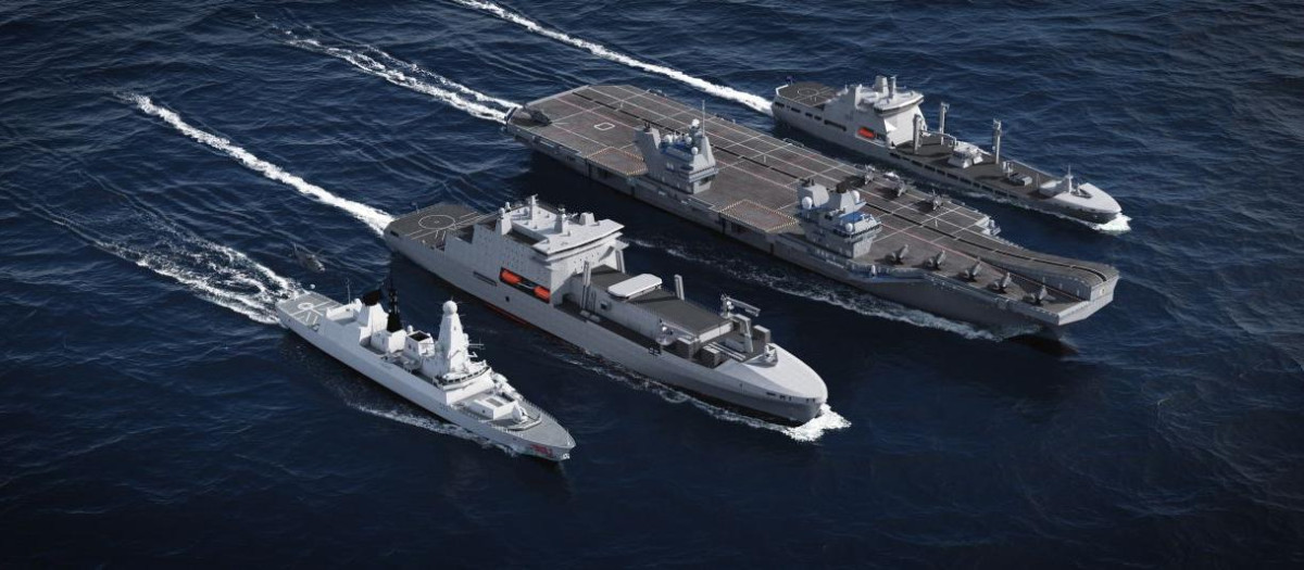 Con 216 metros de eslora, Navantia construirá los buques militares más grandes del Reino Unido