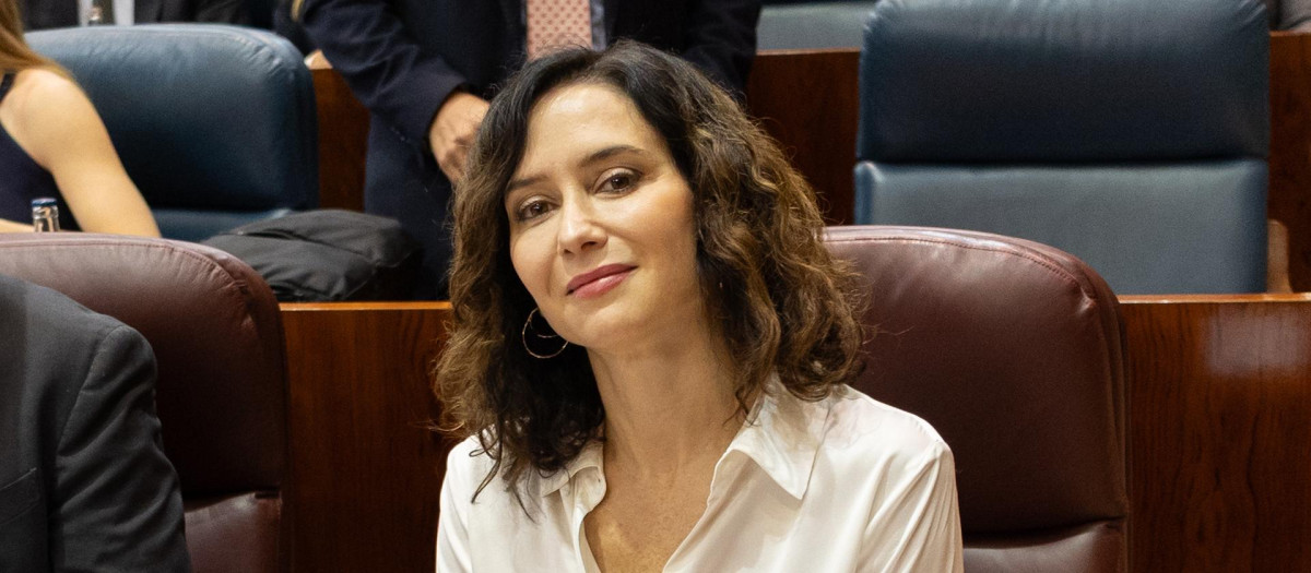 La presidenta de la Comunidad de Madrid, Isabel Díaz Ayuso