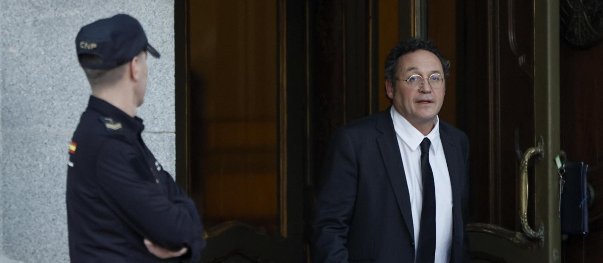 El fiscal general del Estado, Álvaro García Ortiz, a su salida del Tribunal Supremo (TS)
