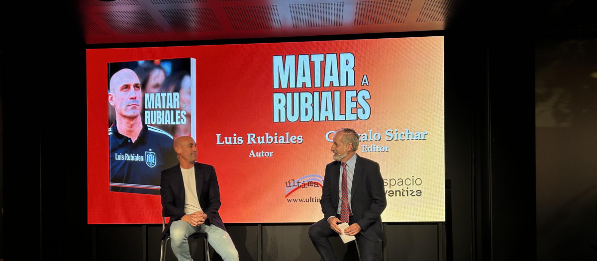 Luis Rubiales, en la presentación oficial de su libro