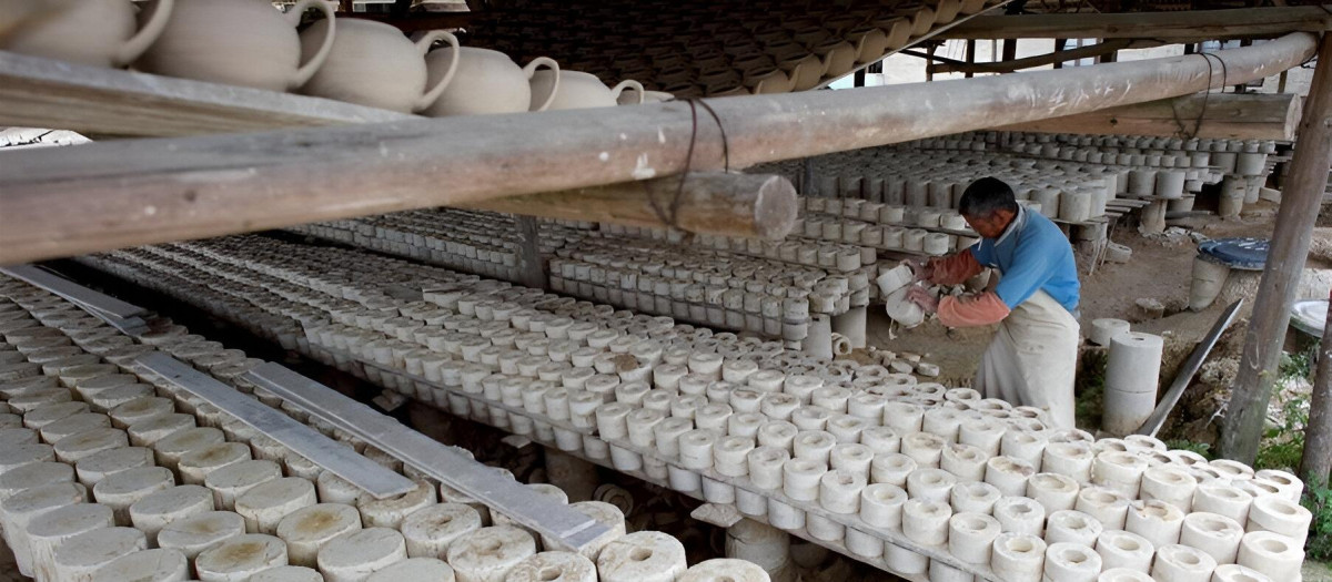 Taller de porcelana en Dehua (China)