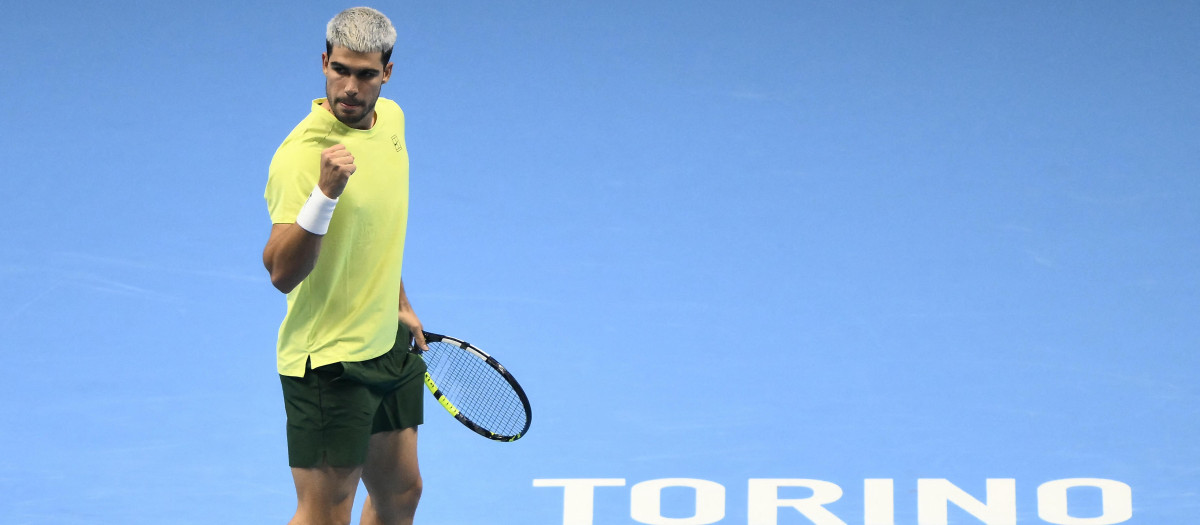 Carlos Alcaraz, en las ATP Finals de Turín
