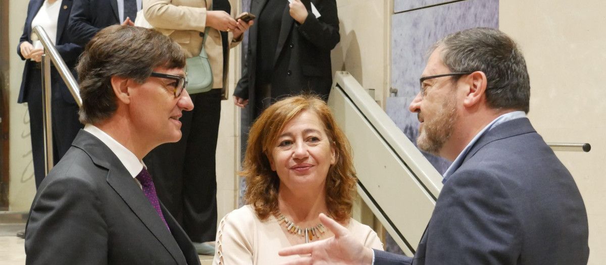 Illa, Armengol y el presidente de la OCB este viernes en Palma