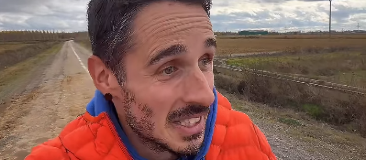 Este leonés no da crédito del estado en que han dejado la carretera