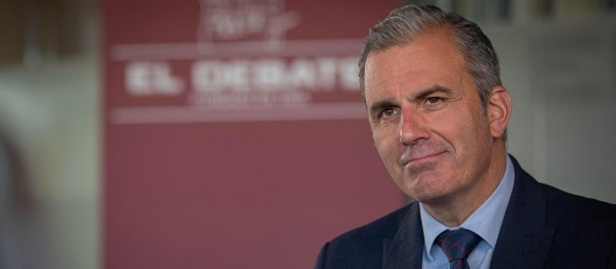 Javier Ortega Smith, en la redacción de El Debate