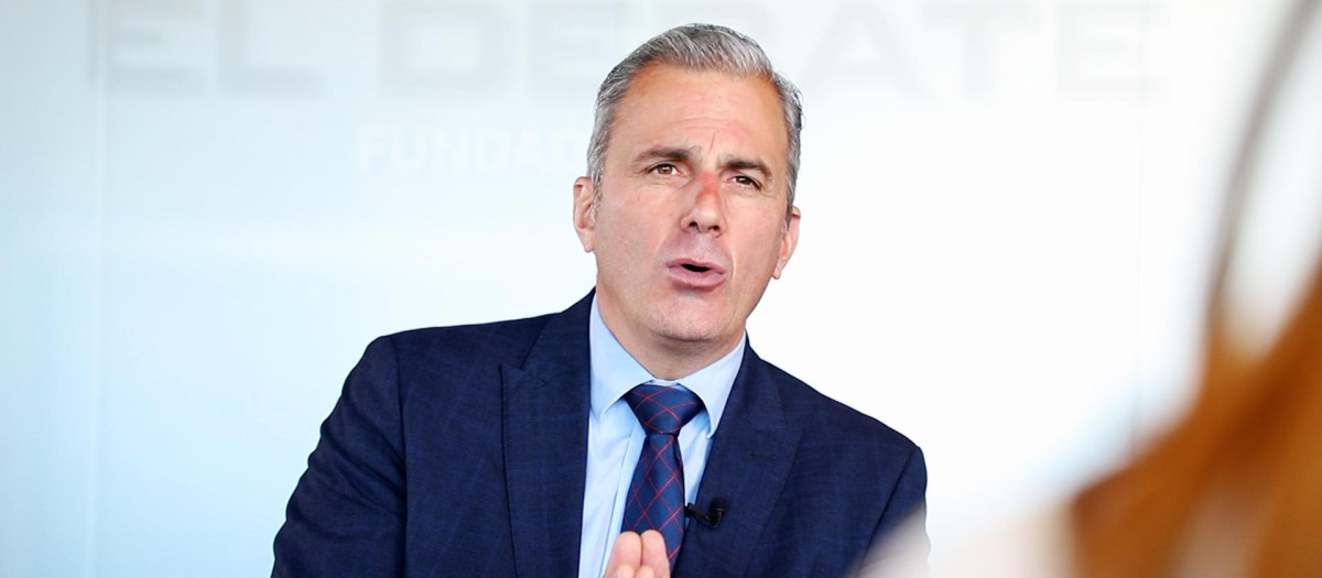 Ortega Smith, en la redacción de El Debate