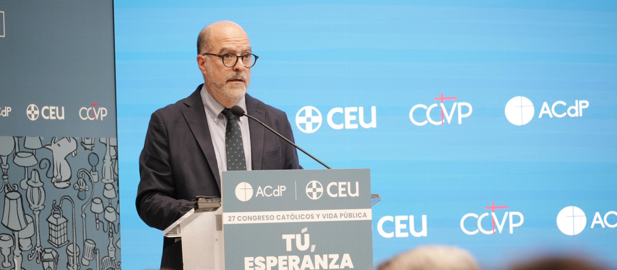 Julio Borges, durante su intervención en el congreso