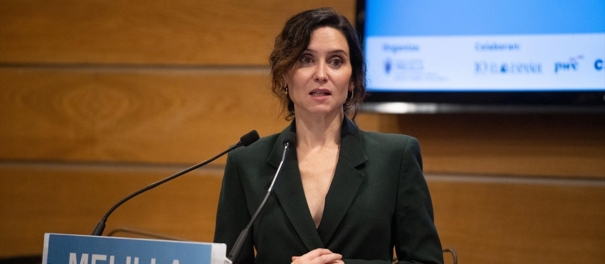 La presidenta de la Comunidad de Madrid, Isabel Díaz Ayuso