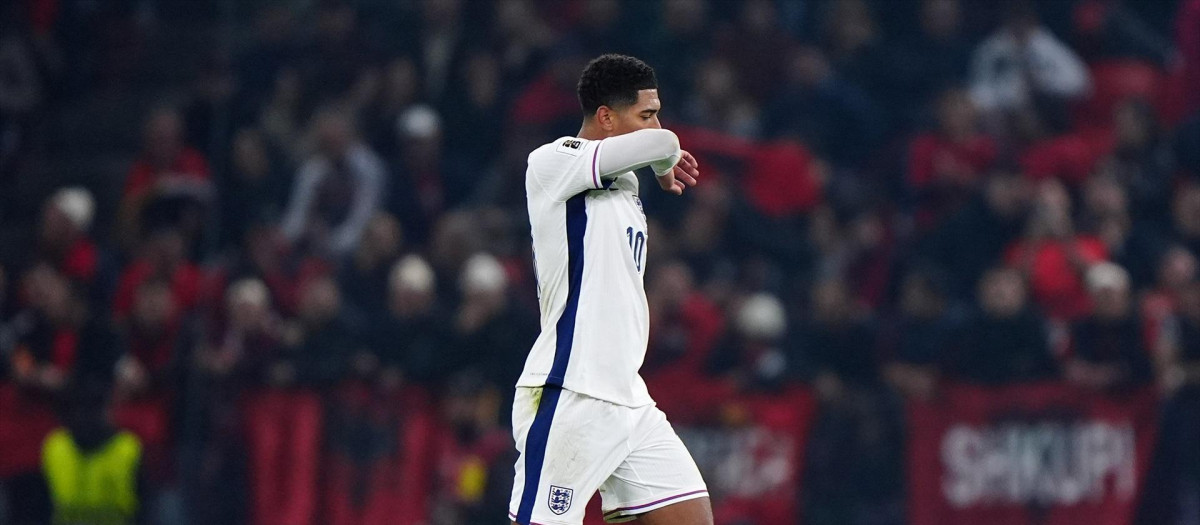 Jude Bellingham, durante el Inglaterra - Albania