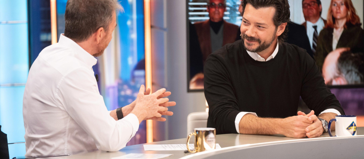 Pablo Motos y Álvaro Morte