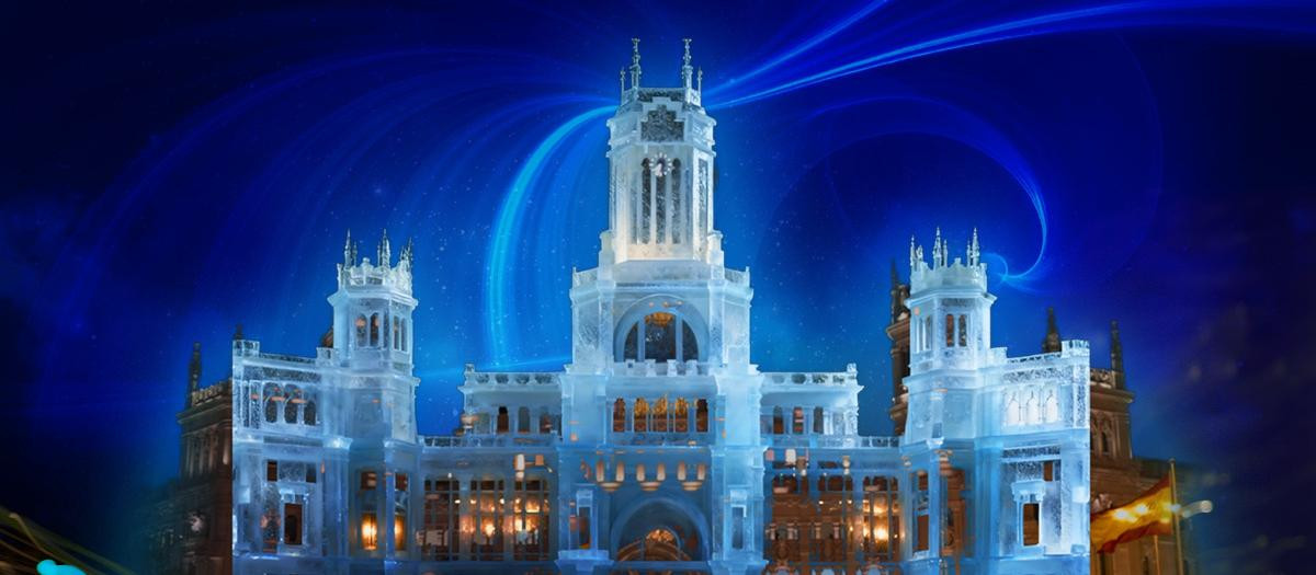 «VideoMapping» en el palacio de Cibeles