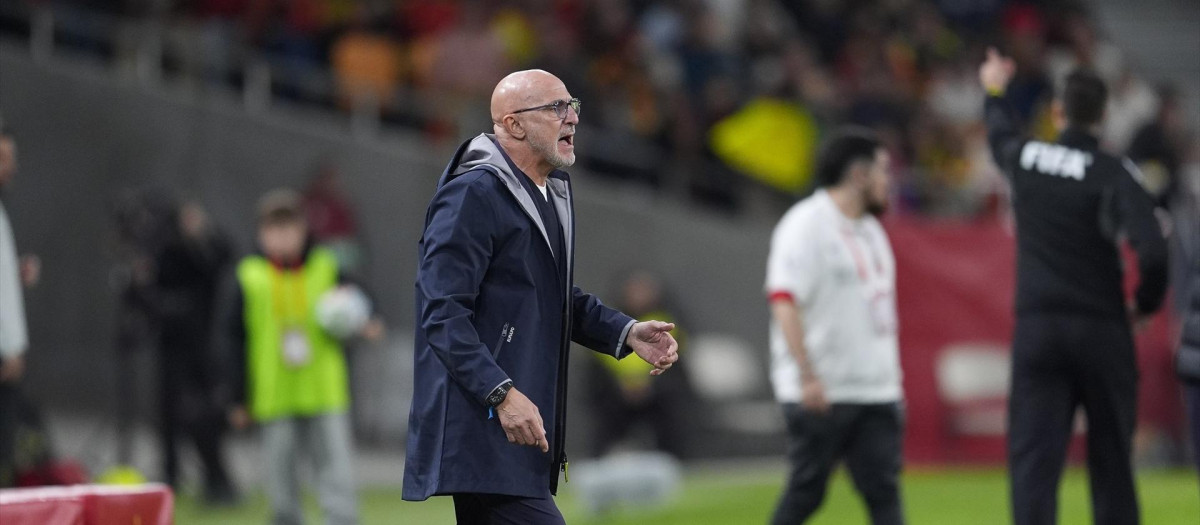 Luis de la Fuente, durante el España - Turquía de este martes