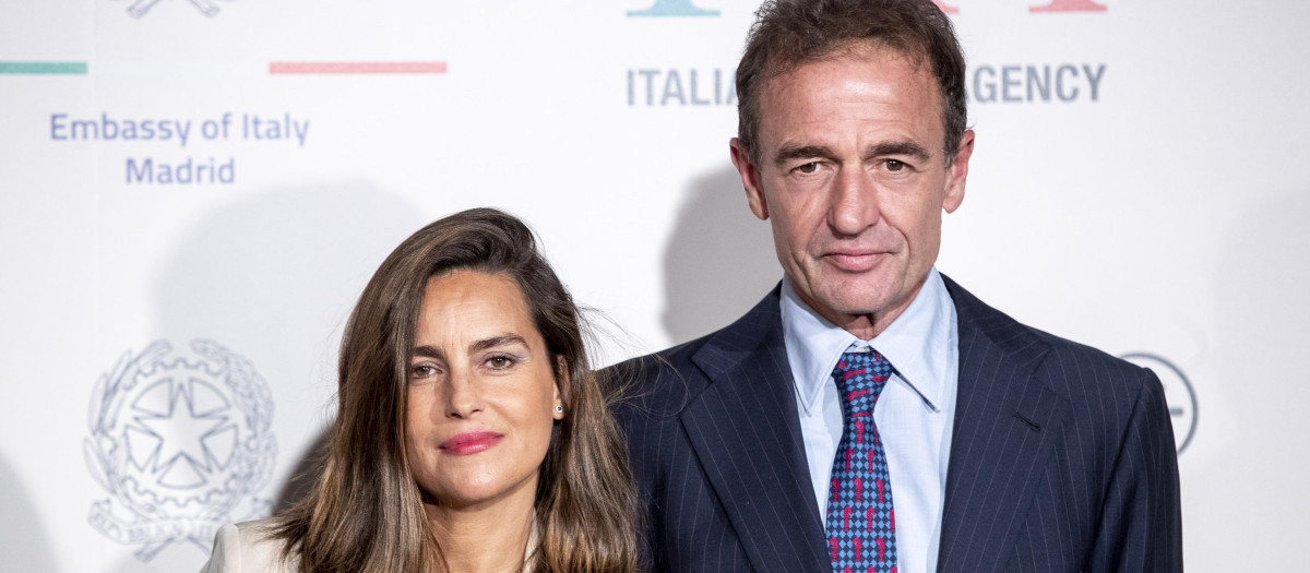 María Palacios, junto a Alessandro Lecquio, en una imagen de archivo