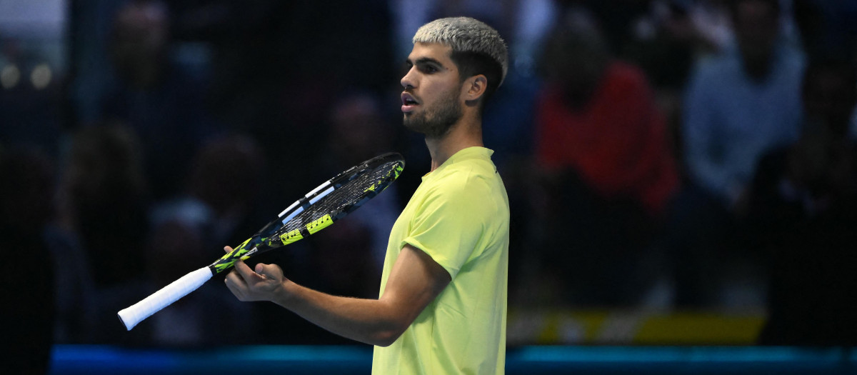 Carlos Alcaraz, en las ATP Finals