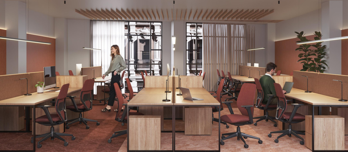 Imagen del prototipo de las oficinas de Wayco Pizzarro