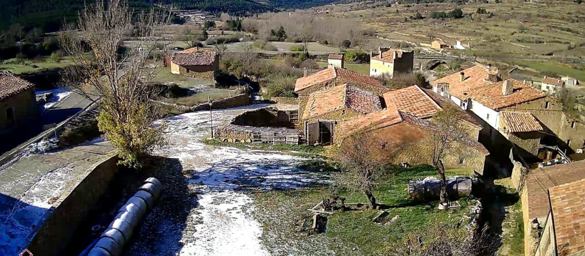 Imagen de la enharinada en el interior norte de Castellón, en Pobla de Bellestar en Vilafranca.