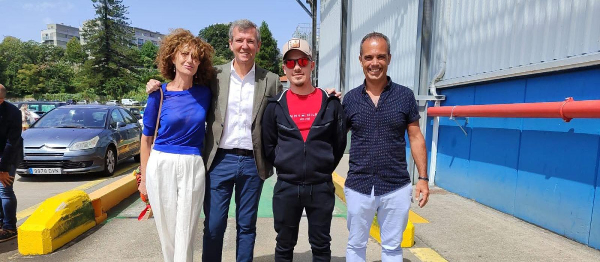 Miguel Gestido, junto al presidente de la Xunta, Alfonso Rueda