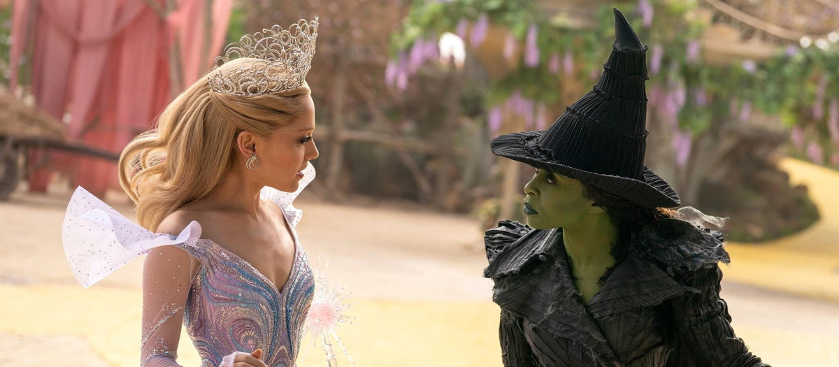 Ariana Grande y Cinthia Erivo, como Glinda y Elphaba en Wicked: parte 2