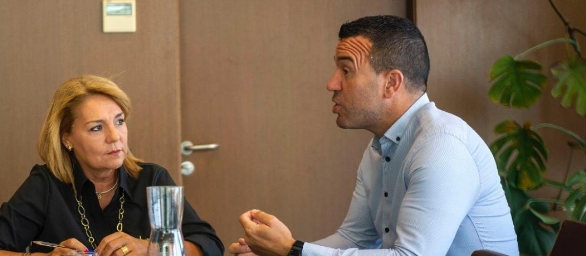 La vicepresidenta de la Generalitat Valenciana, Susana Camarero, y el presidente de la Diputación de Valencia, Vicente Mompó