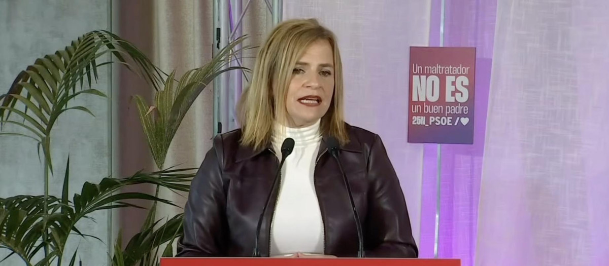 La secretaria de Igualdad del PSOE, Pilar Bernabé