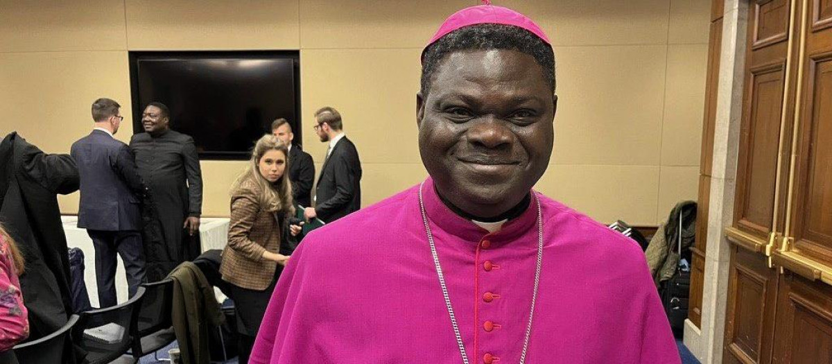 Monseñor Wilfred Anagbe, durante su reciente visita a Estados Unidos