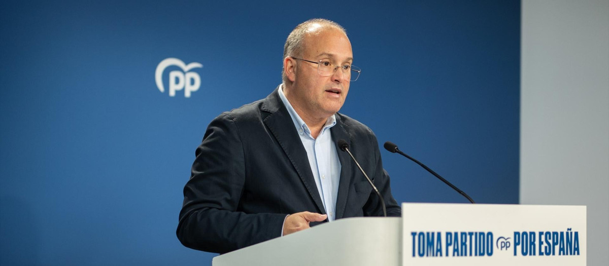 El secretario general del Partido Popular, Miguel Tellado