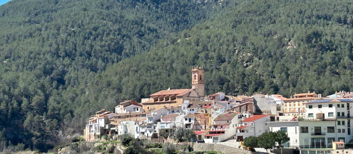 Imagen panorámica de Ludiente, en el interior de Castellón, donde se encuentra la aldea